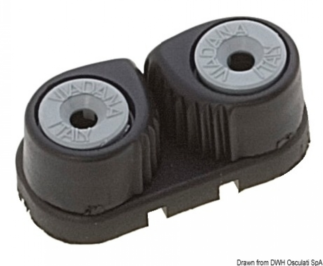 Clam cleat carbon fibre 3/8 mm  47x23x20mm