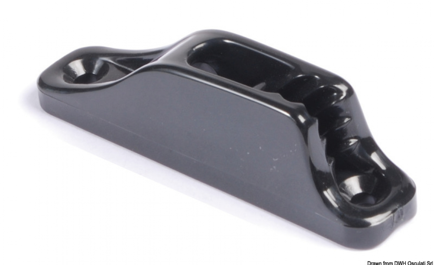 Clam cleat CL203 nylon D. 3 - 6mm Screw holes 4mm