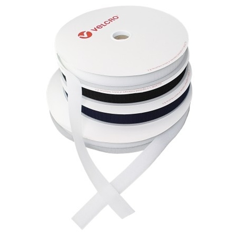 Velcro tape - 20mm width - blue - polyamide - Loop